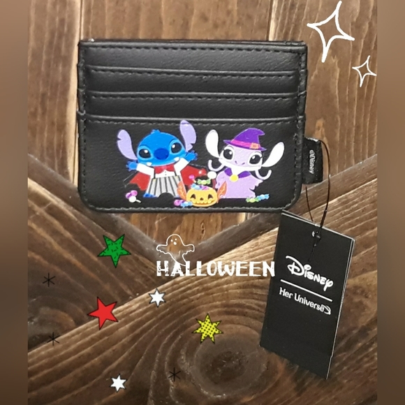 Disney Lilo & Stitch Halloween Costume Stitch & Angel Mini Backpack & Cardholder - Picture 7 of 9